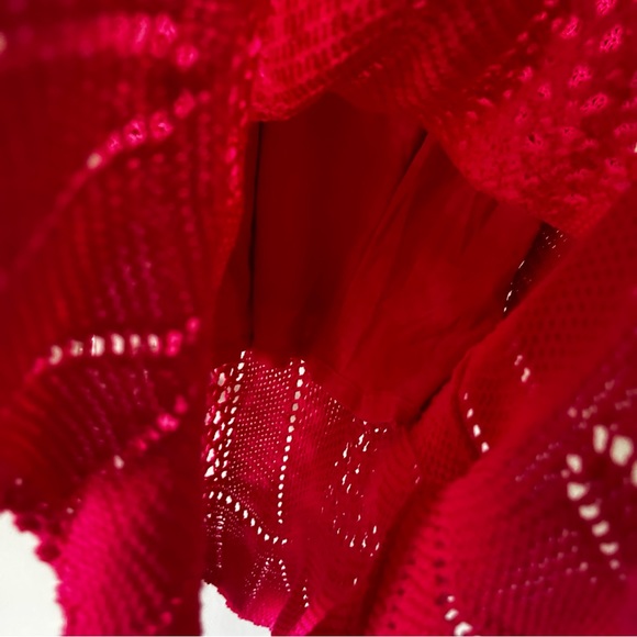 Lilly Pulitzer Molly Azalea pink harbor crochet sleeveless sweater dress - Picture 5 of 6